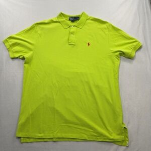 Polo Ralph Lauren Polo Shirt Classic Fit Pony Logo Lime Green Mens XXL